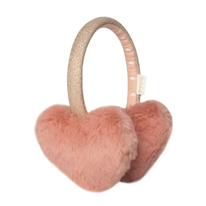 Fluffy Heart Ear Muffs