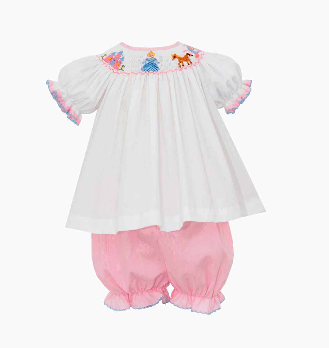 Bishop bloomer set, princess smocking
