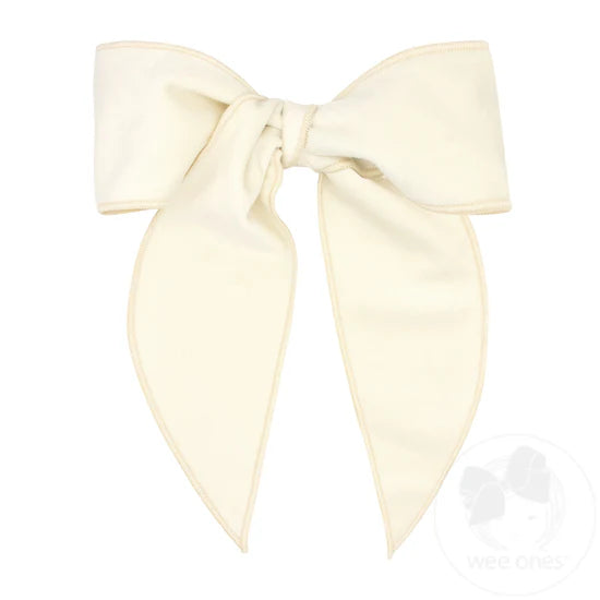 King Velvet Bowtie Bow with Tails