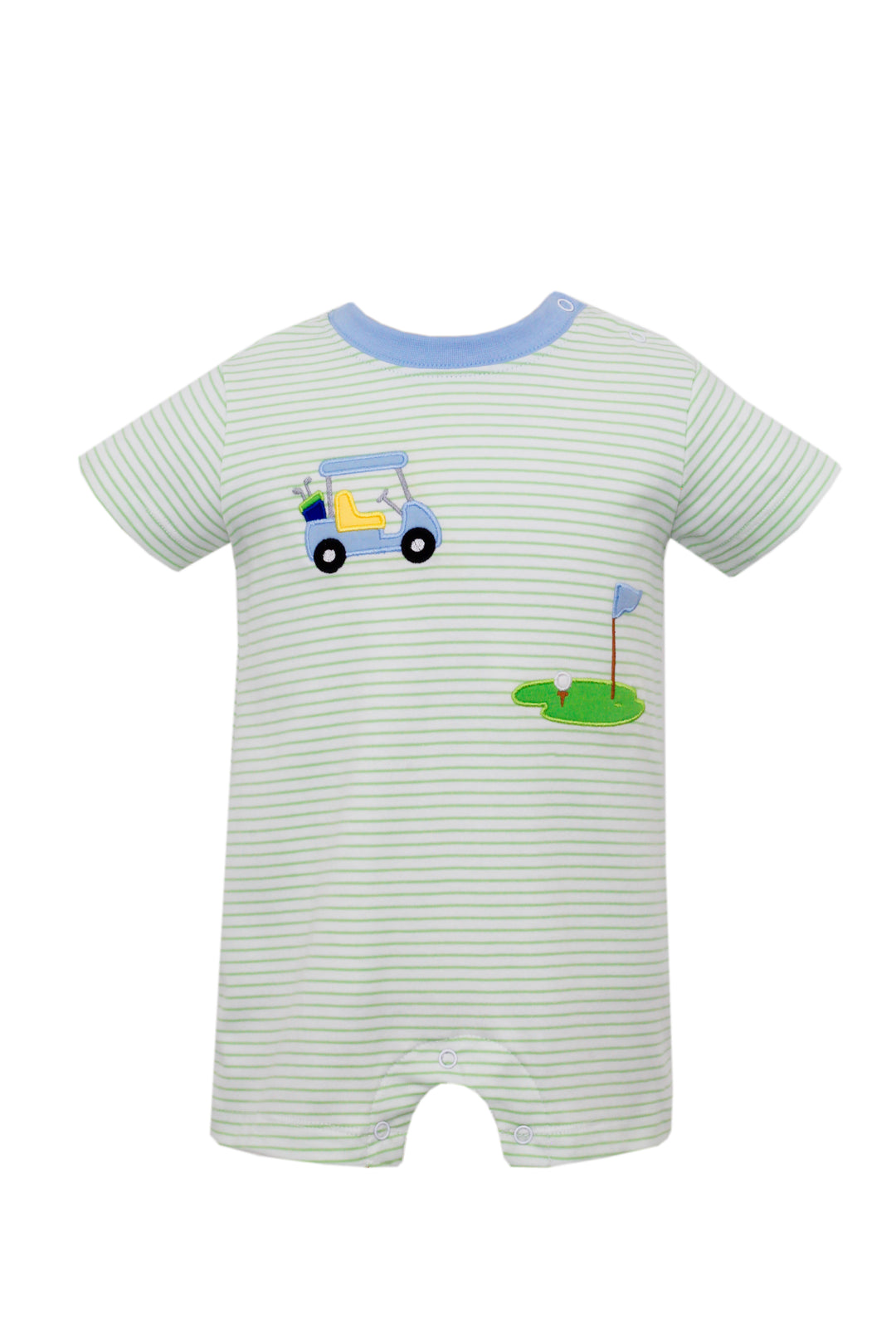 Knit Romper with Golf Applique