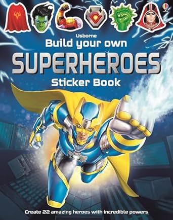 Build Your Own Superheroes sticker book