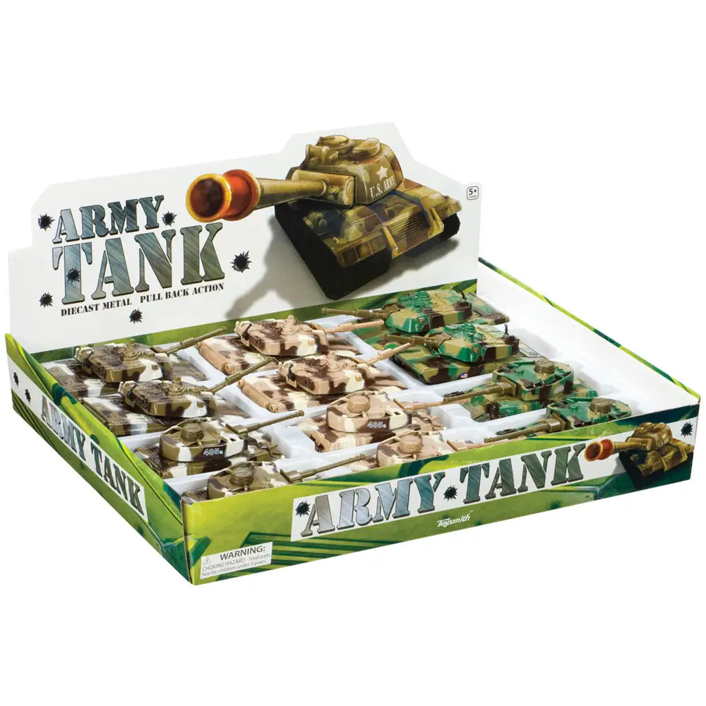 Pull-Back Army Tank