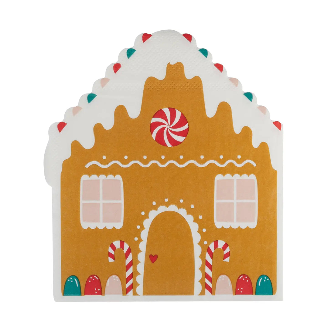 Gingerbread House Shaped Guest Towel Napkin