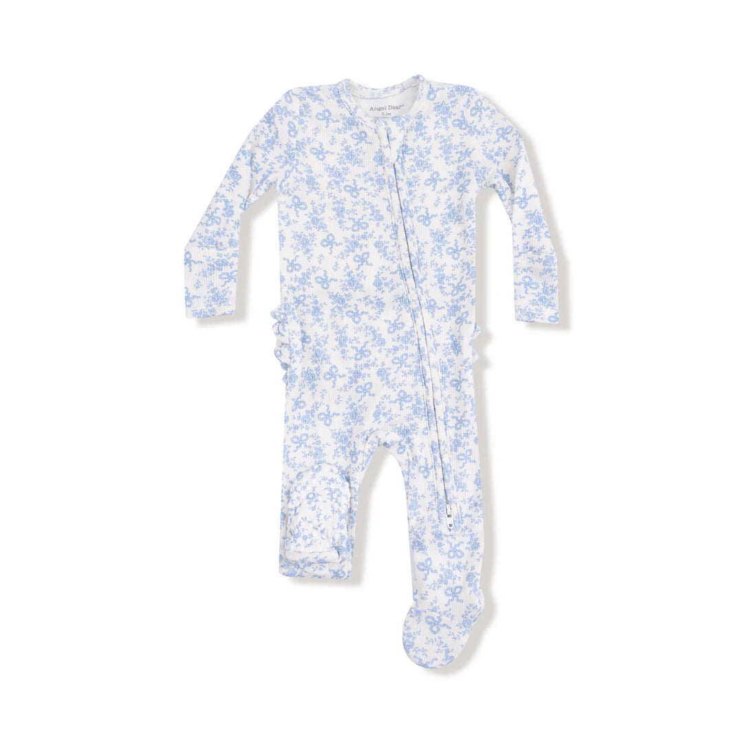 Romi Floral 2-Way Zipper Footie