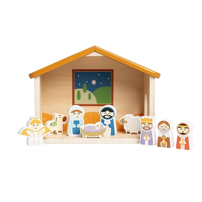Wooden Nativity Set