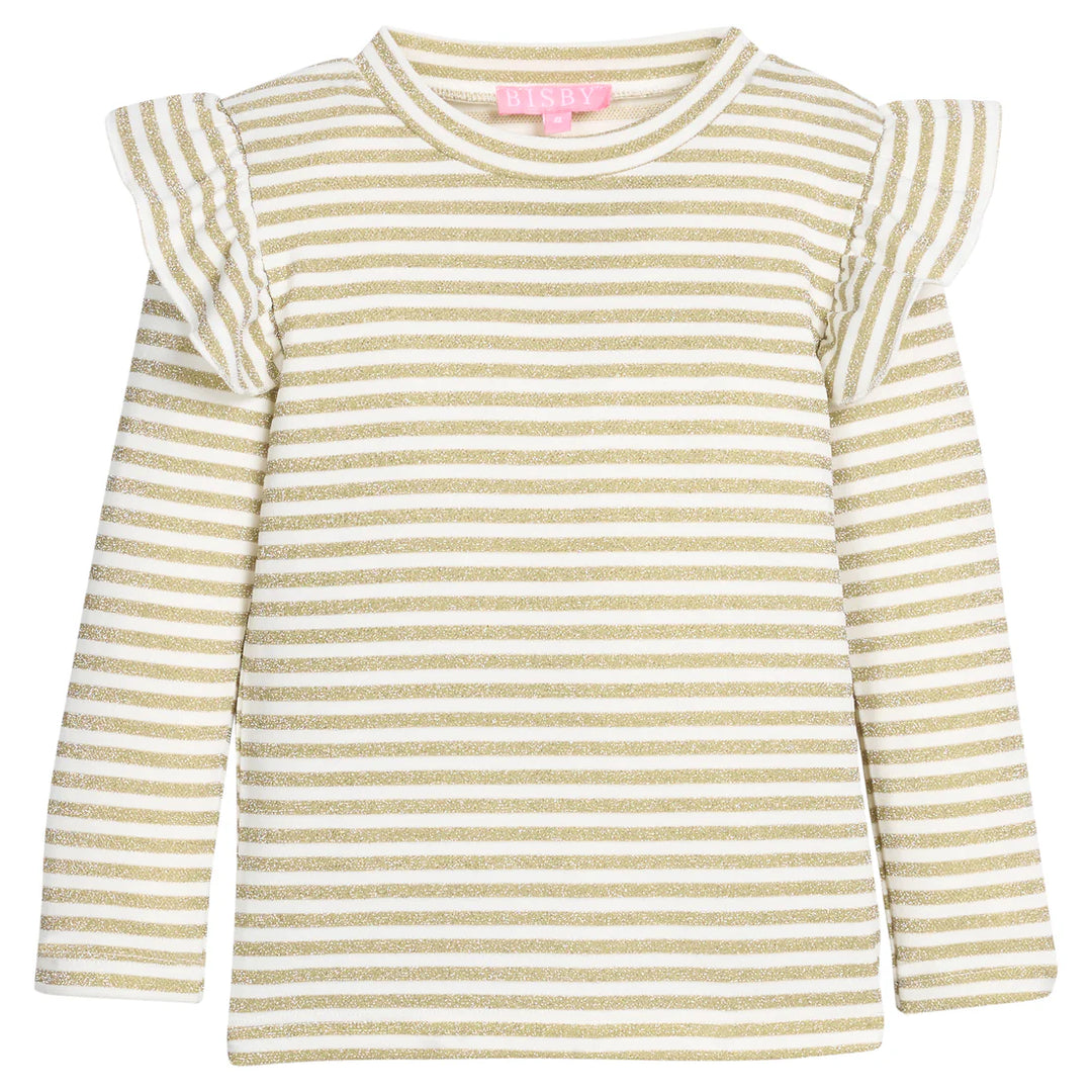 Sadie Top- Gold Stripe