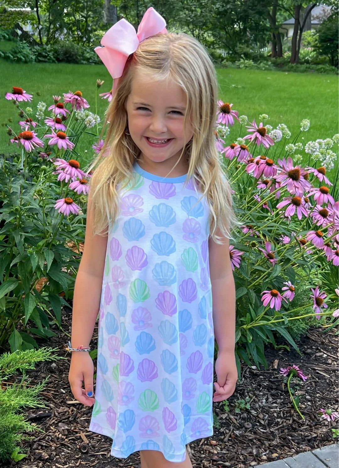 Madison Sleeveless Dress- Shells