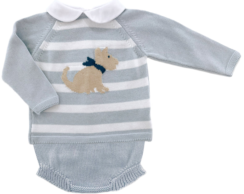 Dog Diaper Set- Light Blue