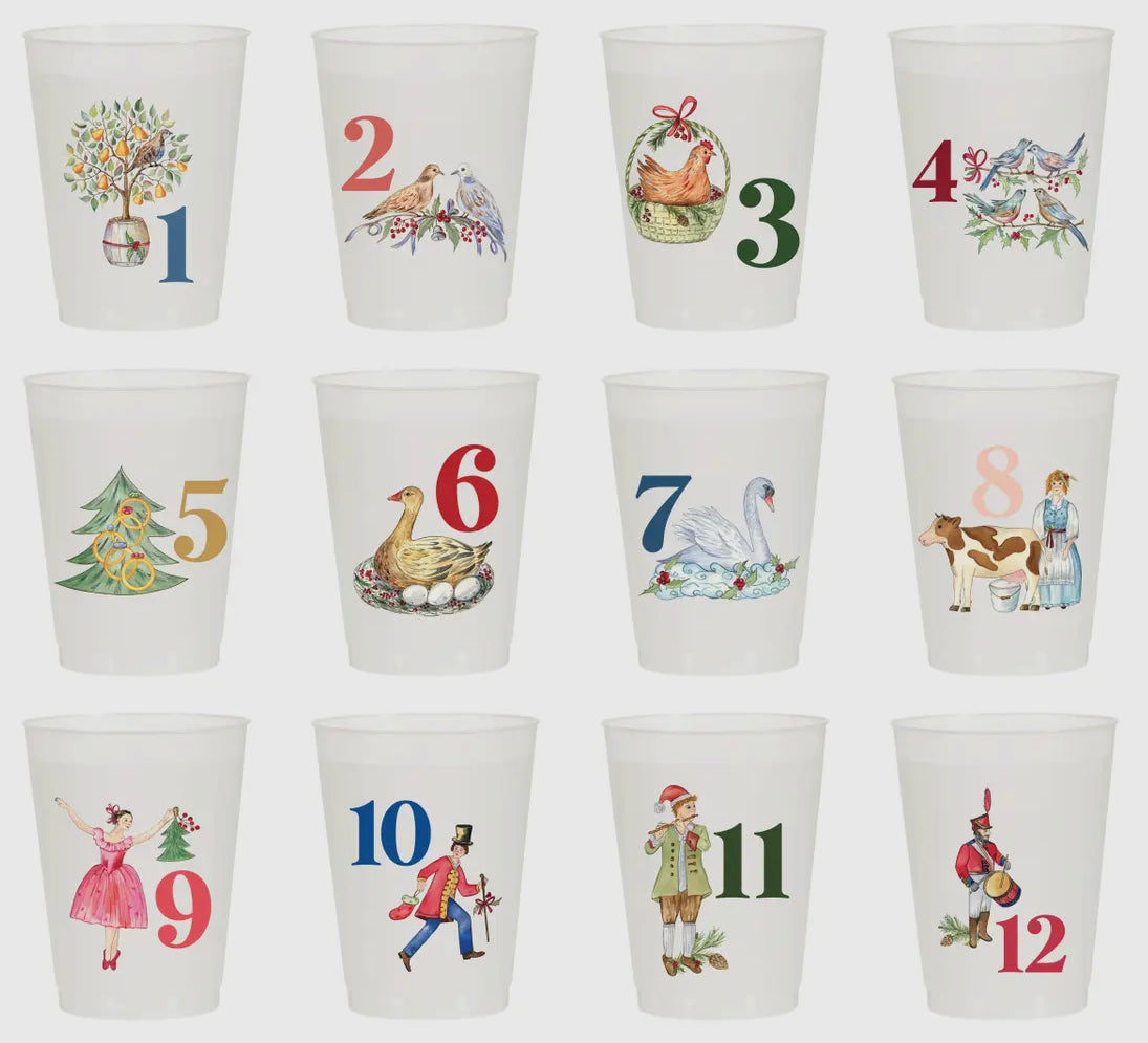 Frost Flex Cups, Set of 10 - Merry Christmas Y'all! – She She Boutique