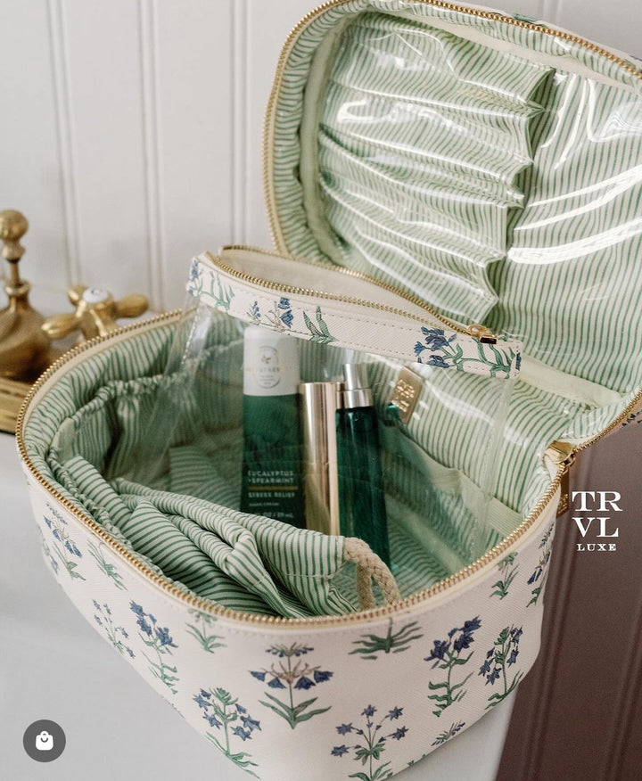 Luxe Provence Saffiano Cosmetic Train Case