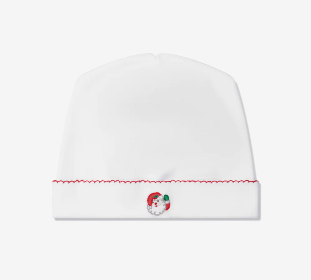 Winking Santa Embroidered Baby's First Christmas Hat