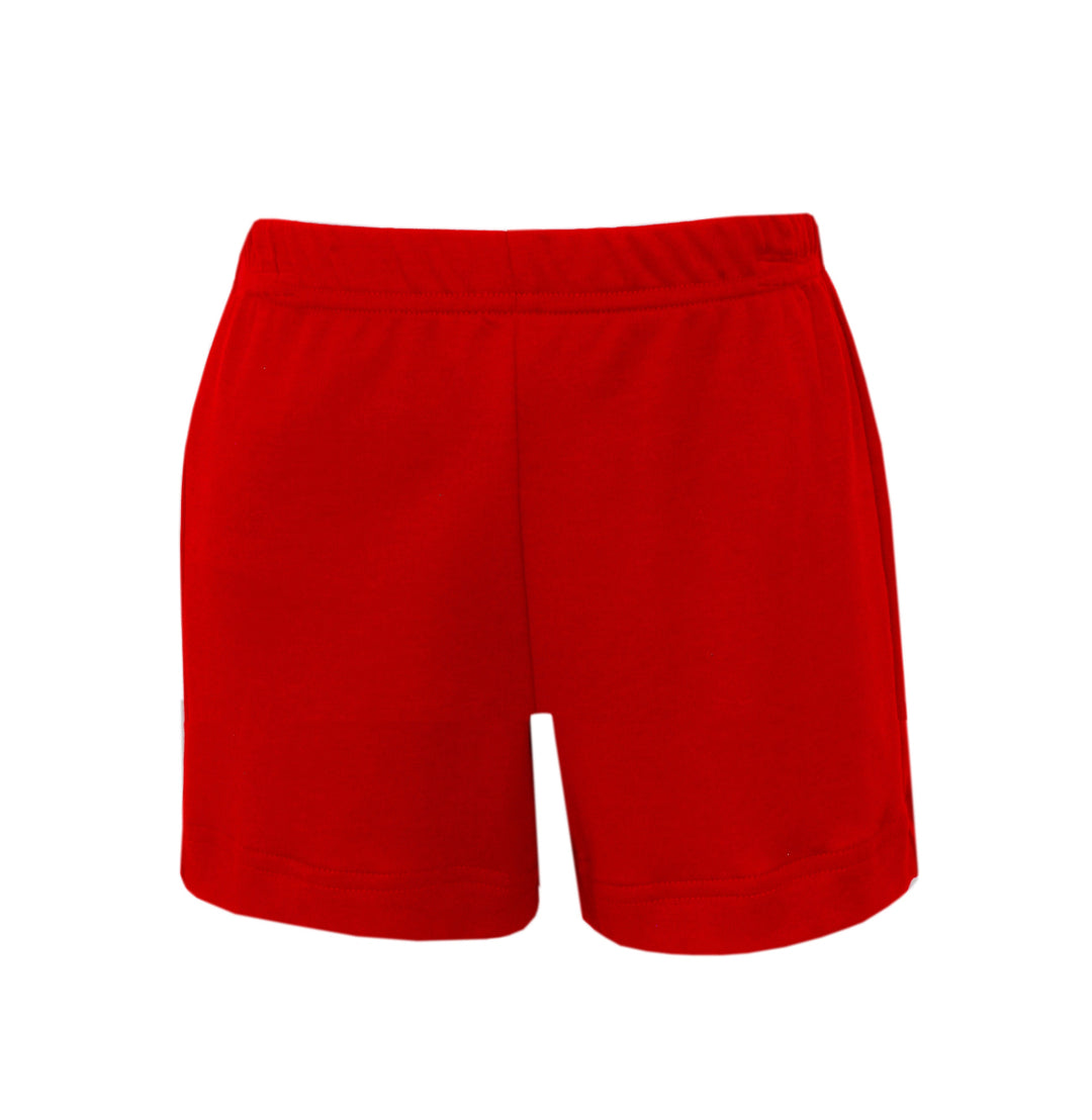 Velani Knit Shorts- Red