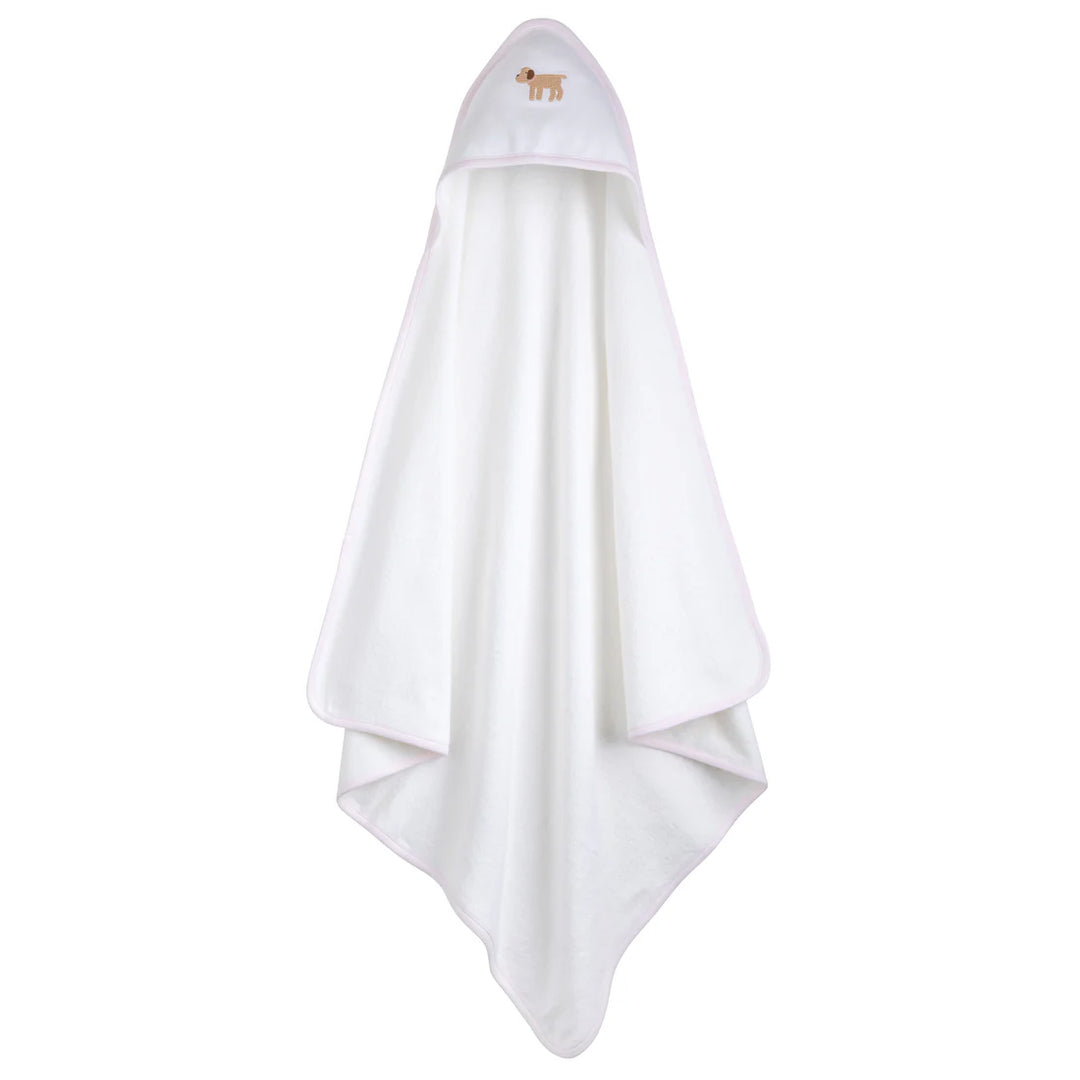Hooded Towel- Pink Lab