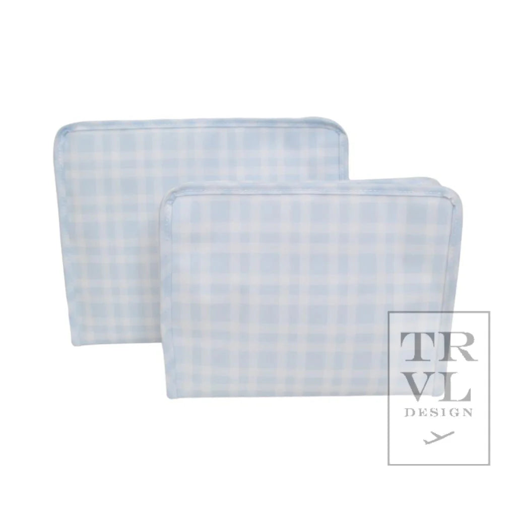 TRVL Roadie- Large Pimlico Plaid Blue
