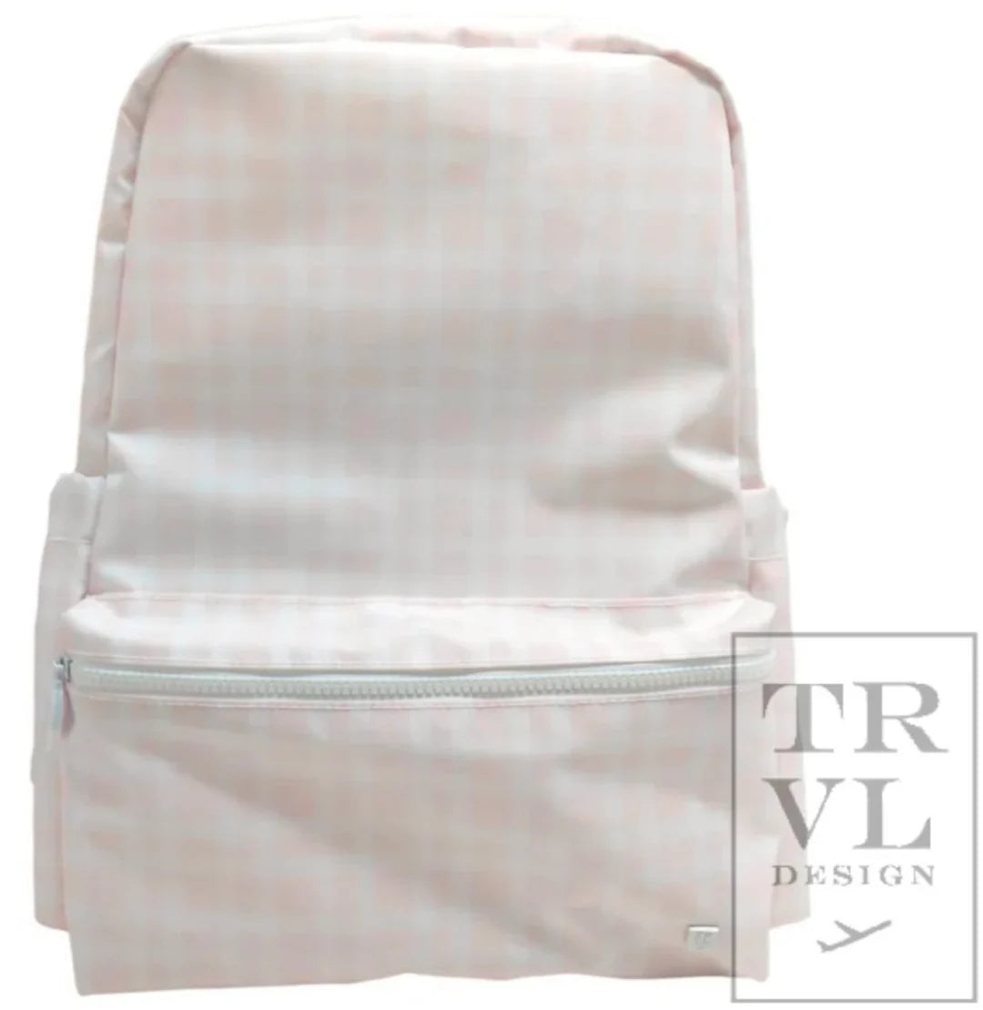 TRVL Backpacker- Pink Pimilco Plaid