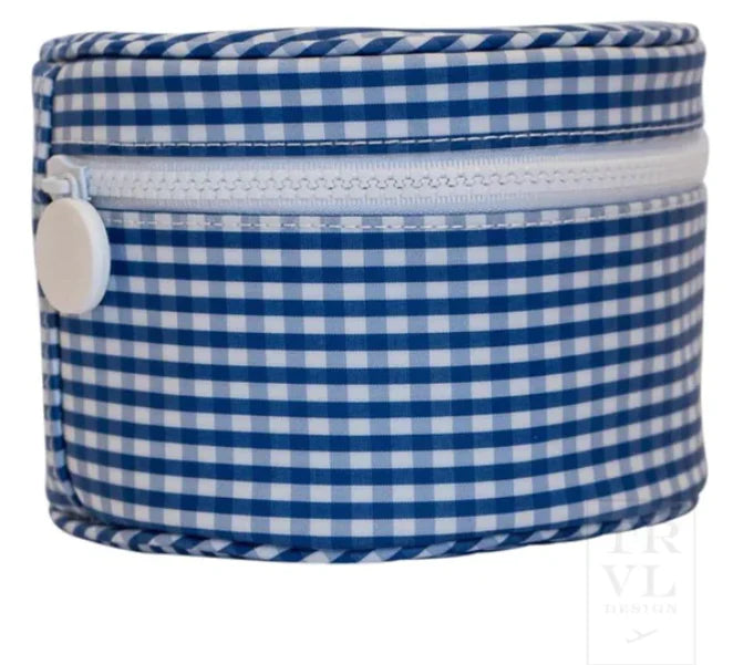 Roundup Jewel Case- Royal Gingham