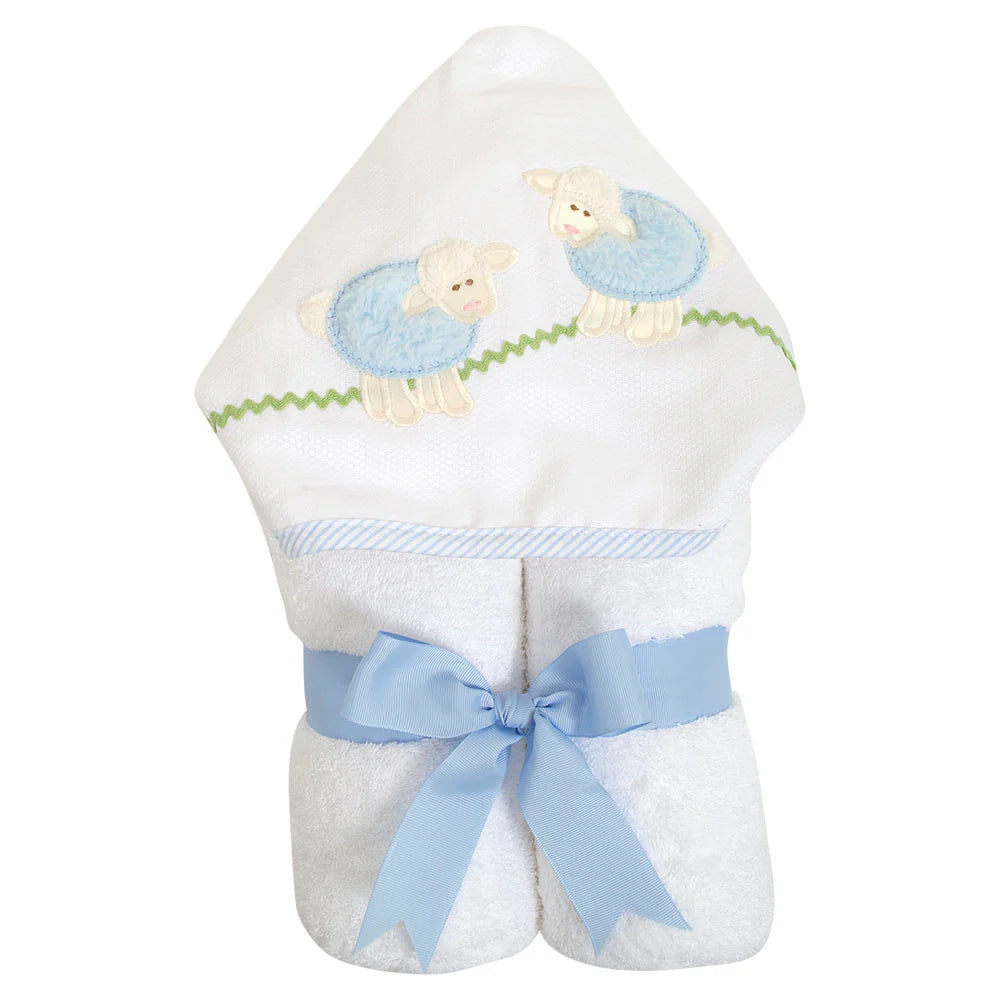 3 Marthas Everykid hooded towel- Lamb
