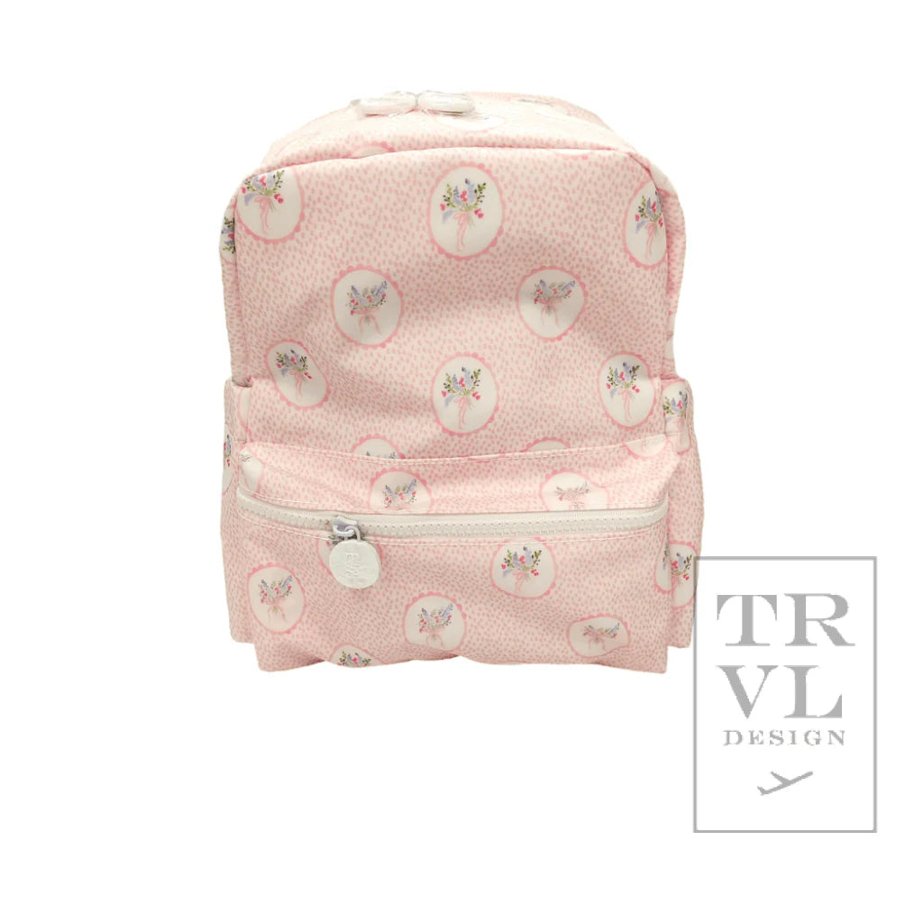 Mini Backer- Floral Medallion Pink