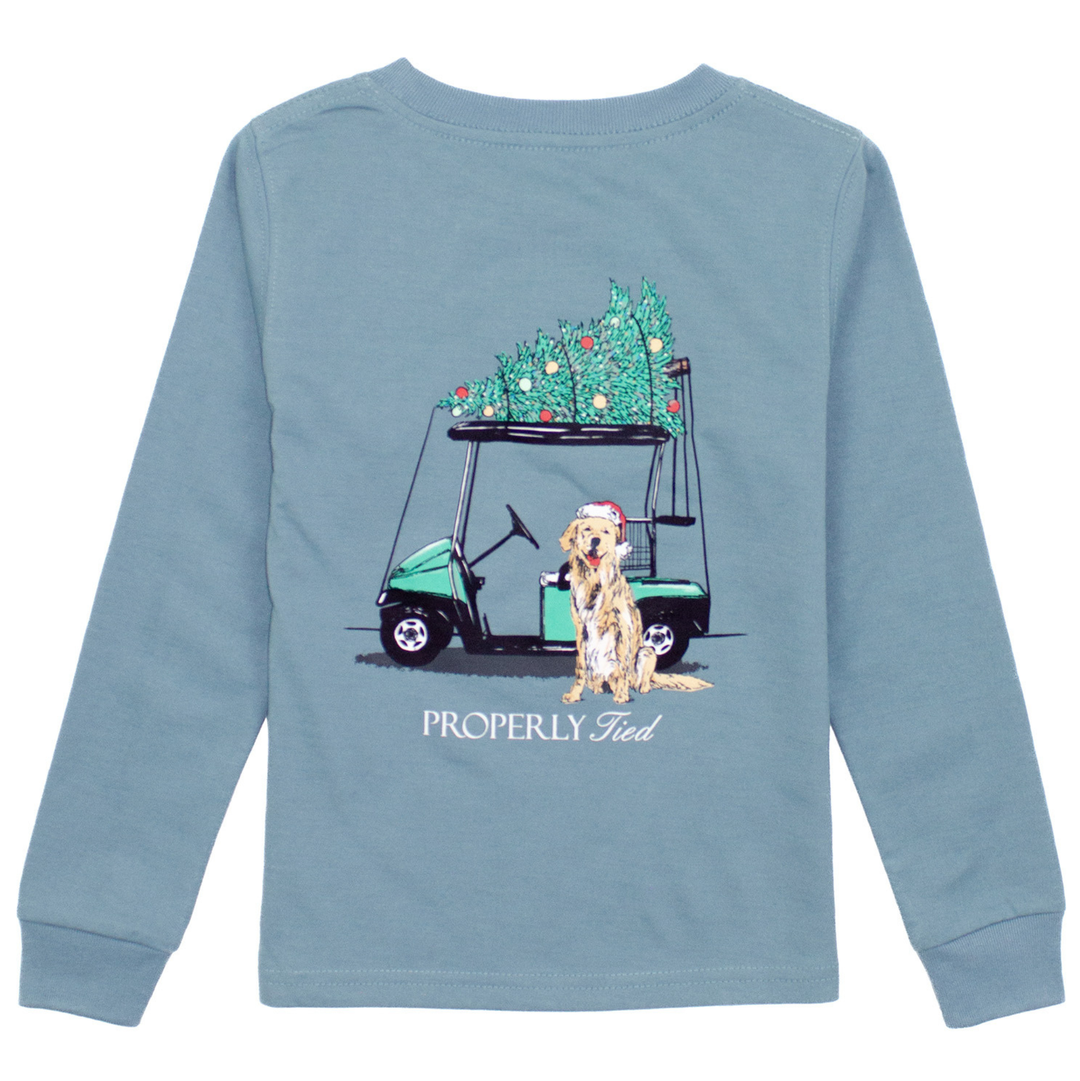 Properly Tied Christmas Tee- Santa’s Caddy