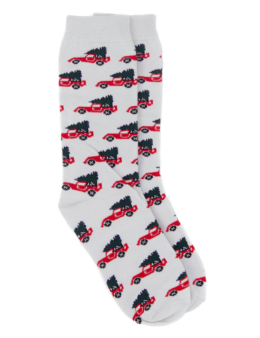 Boys Lucky Duck Sock- Christmas Trucks