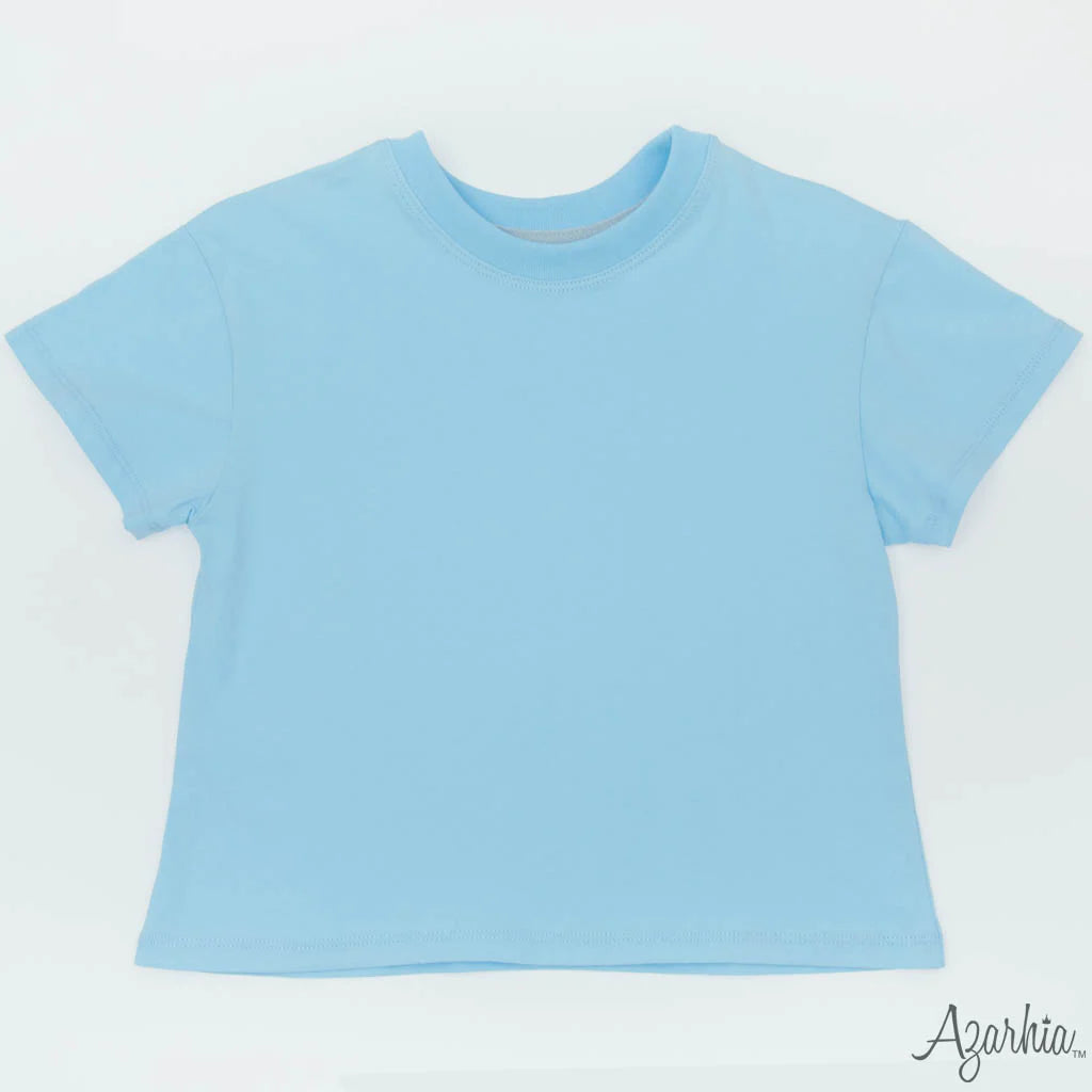 Boxy Tee- Light Blue