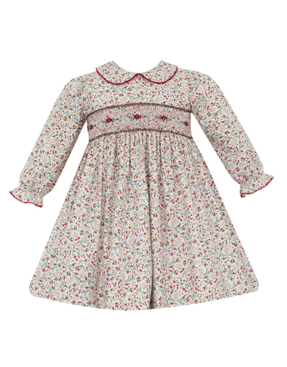 Lily Dress- Red and Pink Liberty Print Dress