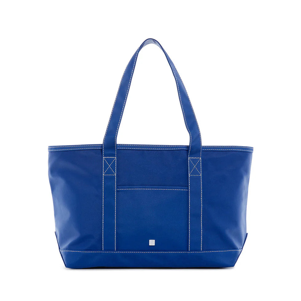Medium Tote- Blue Bell Coated Canvas