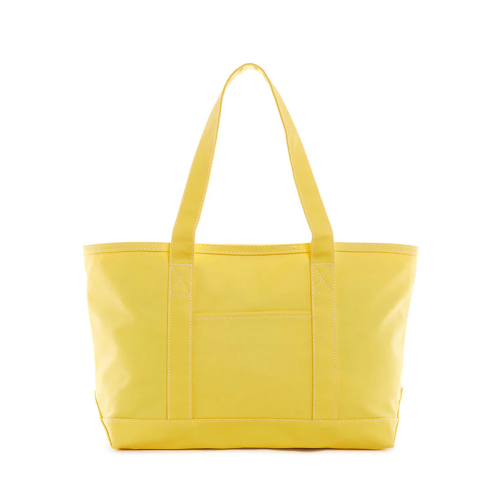 Medium Tote- Daffodil Coated Canvas