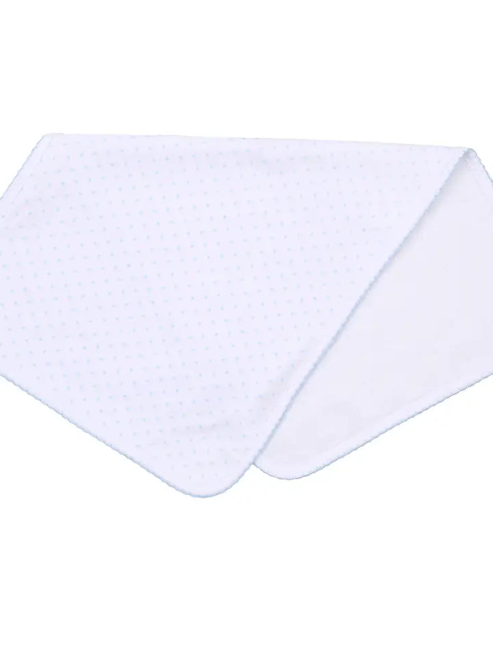 Magnolia Baby Mini Dot Burp Cloth- blue
