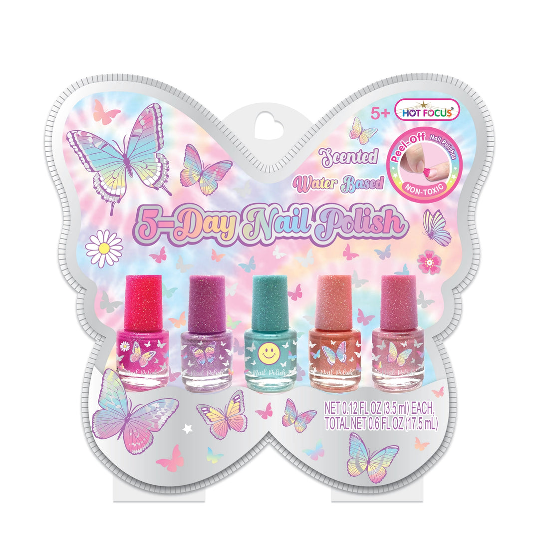 5-Day Nail Polish- Tie Dye Butterfly