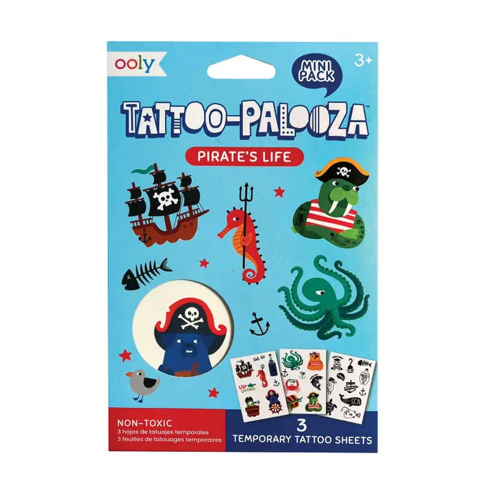 Mini Temporary Tattoos- Pirates Life