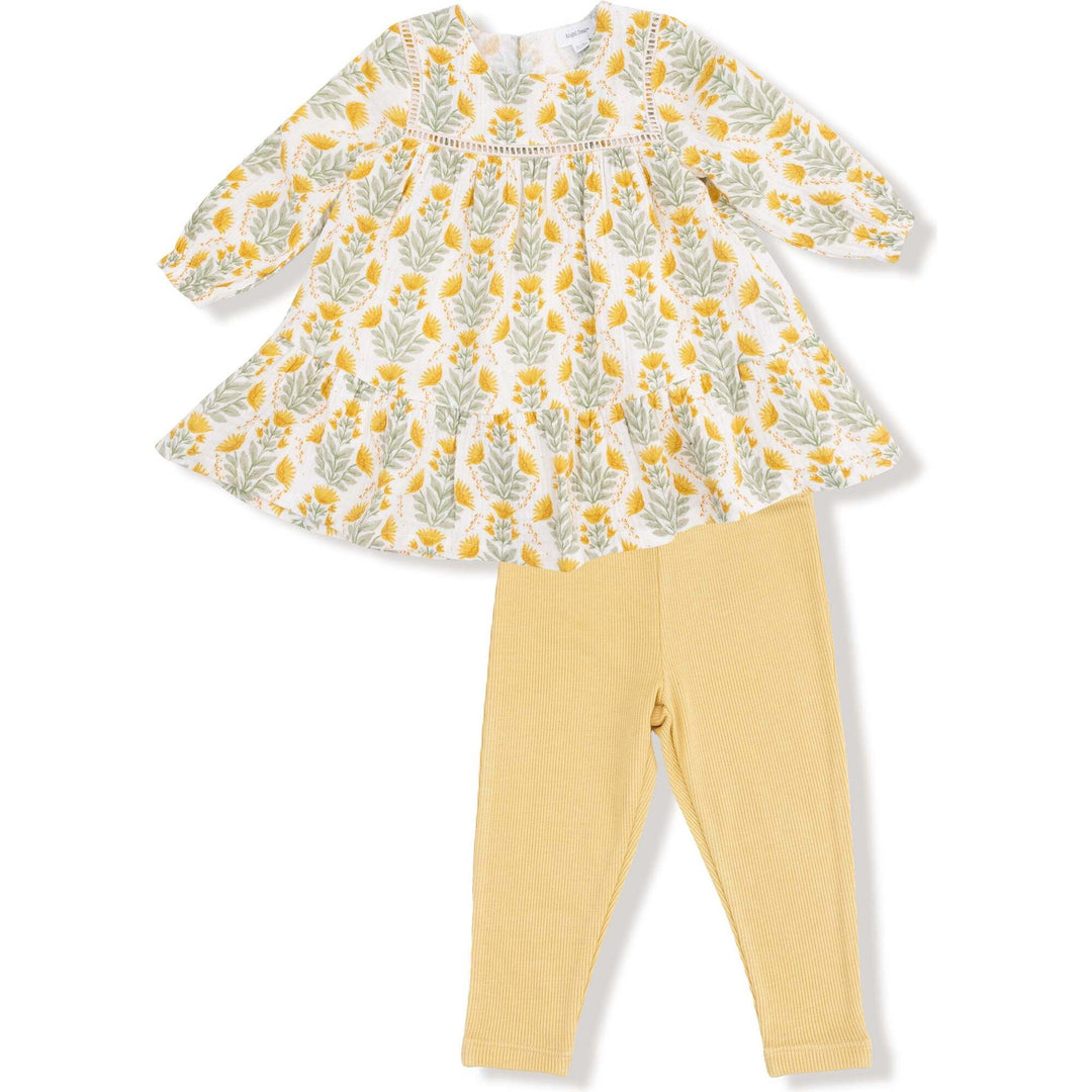 Winter Dandelions Dress and Legging Set