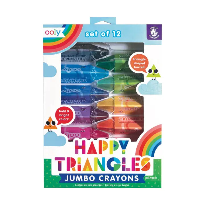 Happy Triangles Crayons