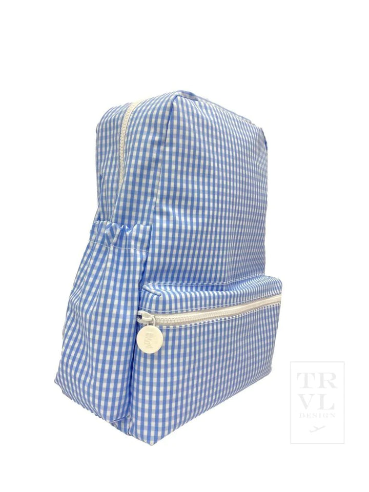 TRVL Backpacker- gingham sky