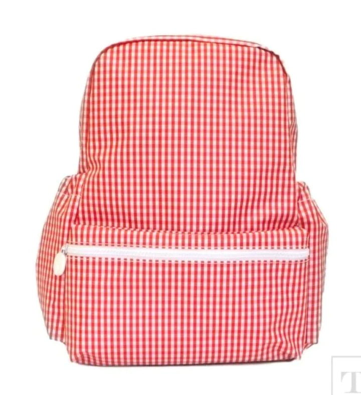 TRVL Backpacker- gingham red
