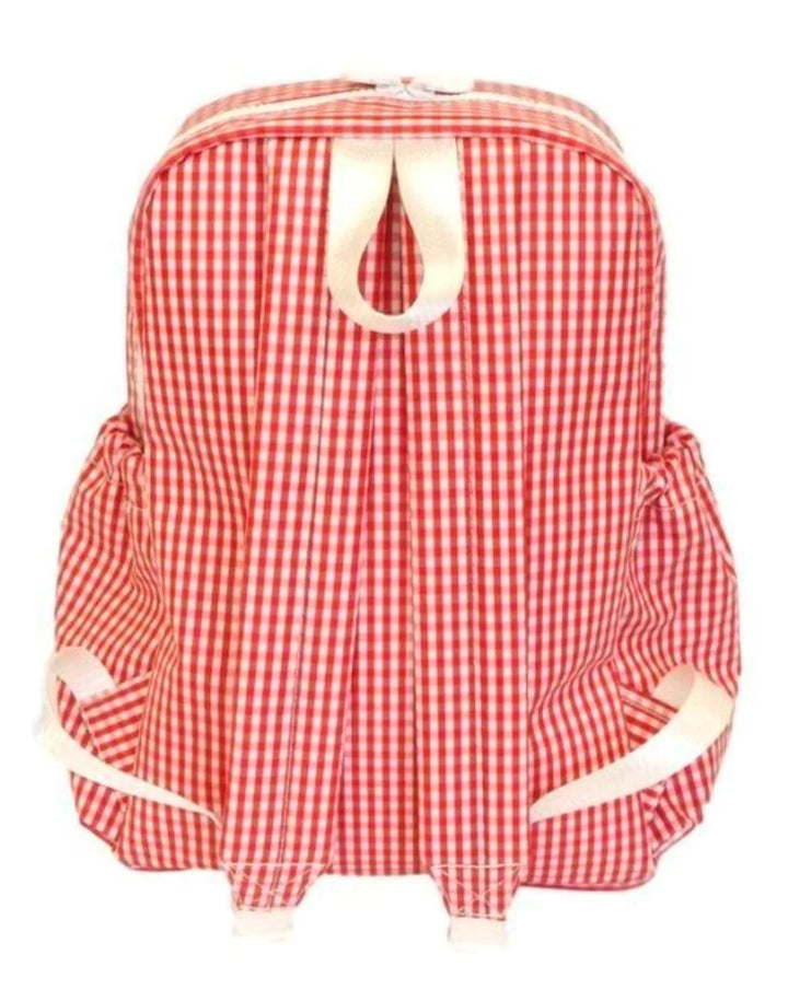 TRVL Backpacker- gingham red