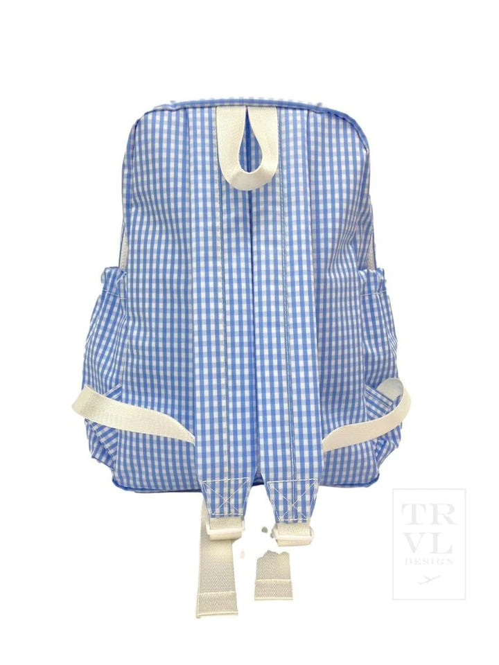 TRVL Backpacker- gingham sky