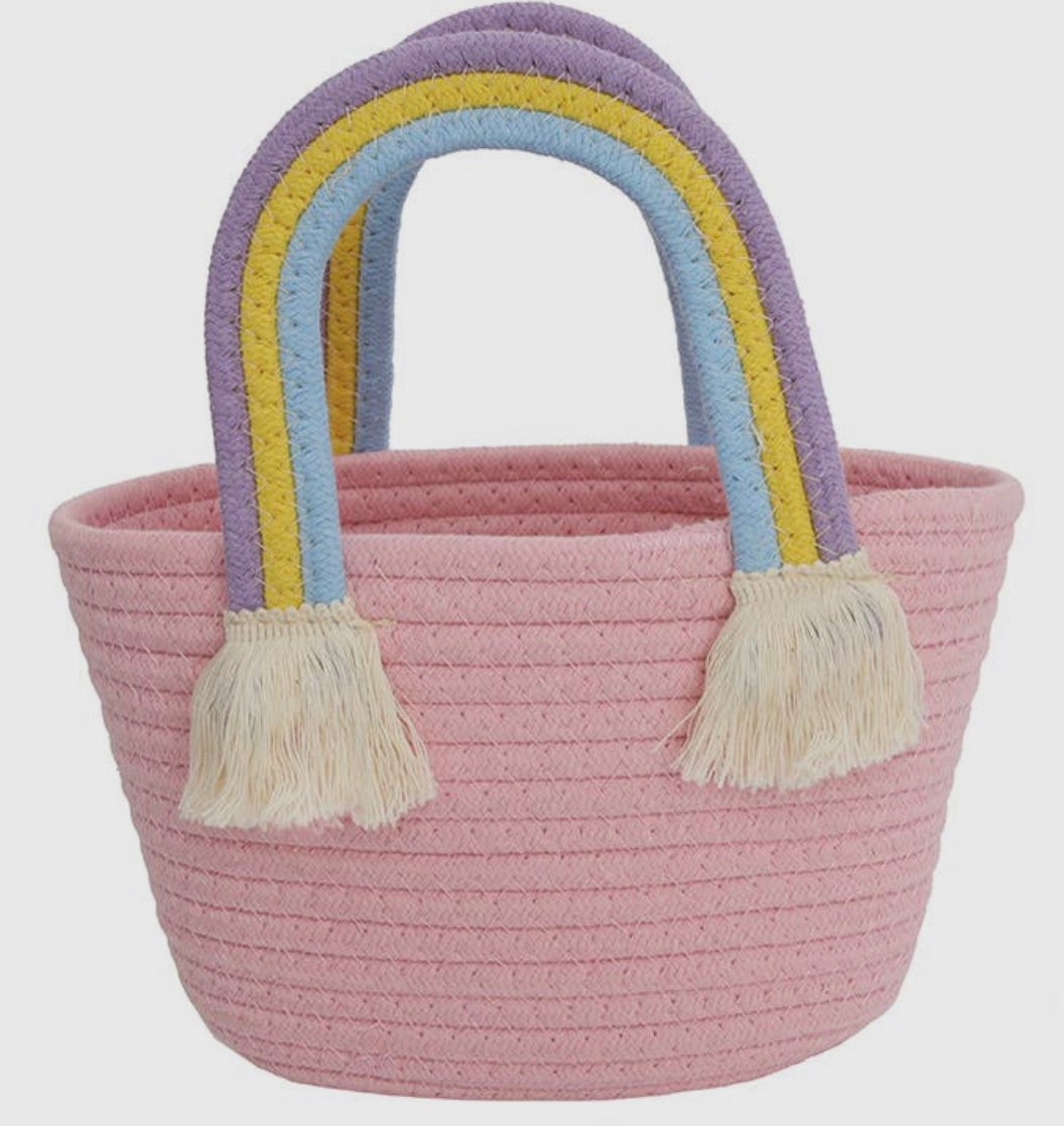 Pink & Multicolor Bucket Bag