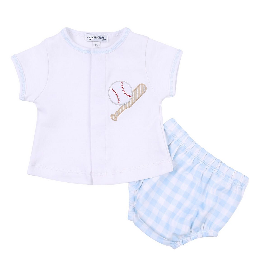 Batter Up Applique Diaper Cover Set