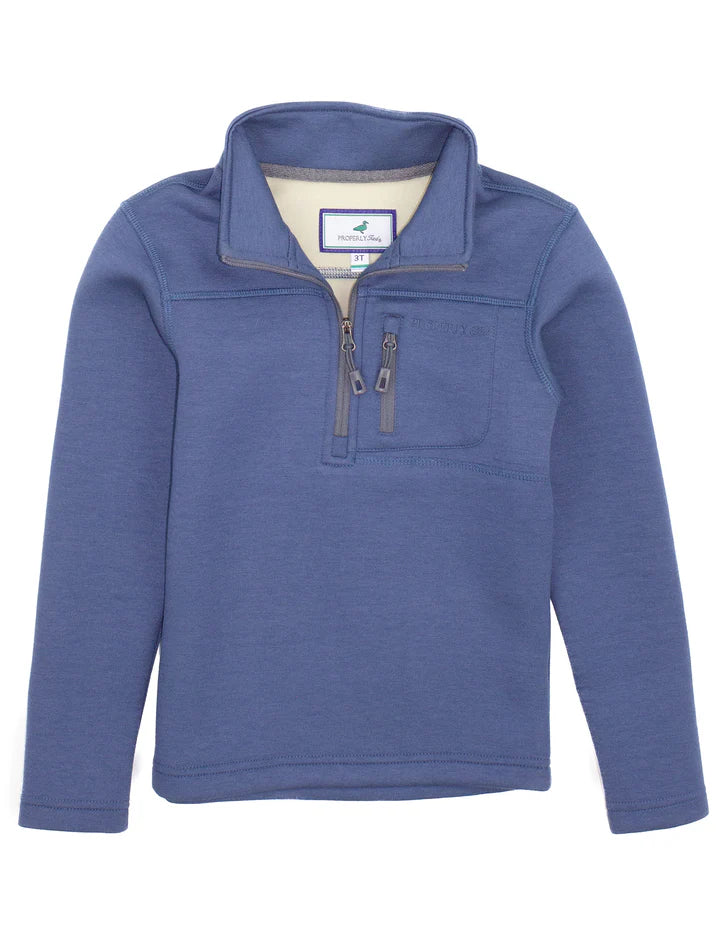 Boys Artic Pullover- Stone Blue