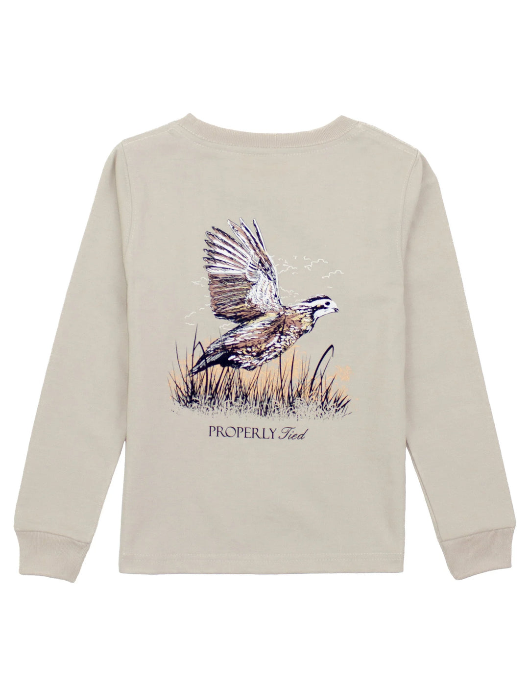 Properly Tied Tee- Quail
