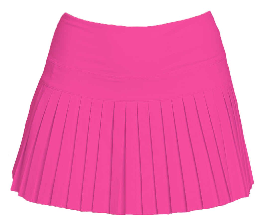 Mini Pleated Skort- Neon Pink