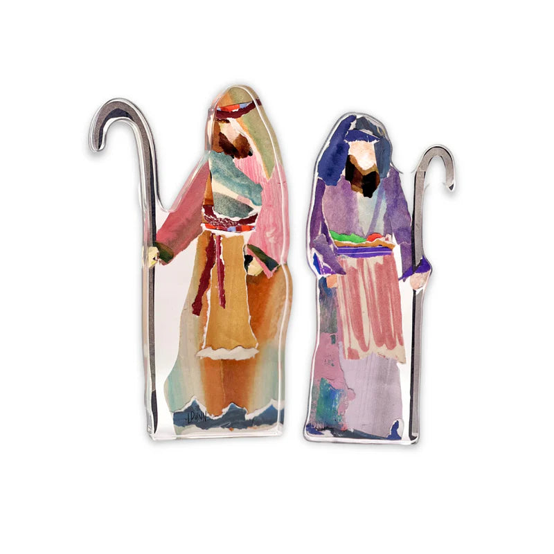 Acrylic Nativity Shepherd- Small