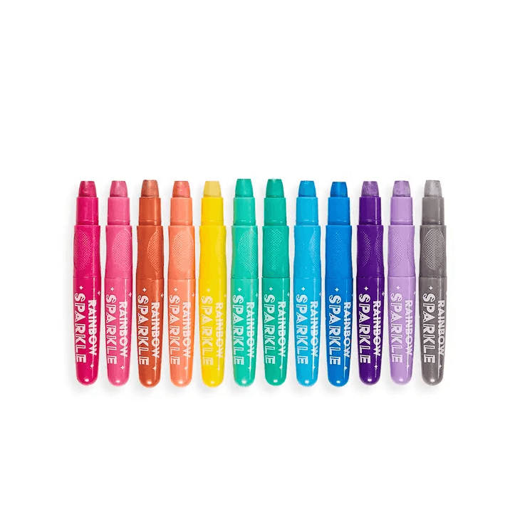 Rainbow Sparkle Metallic Gel Crayons - The Orange Iris 