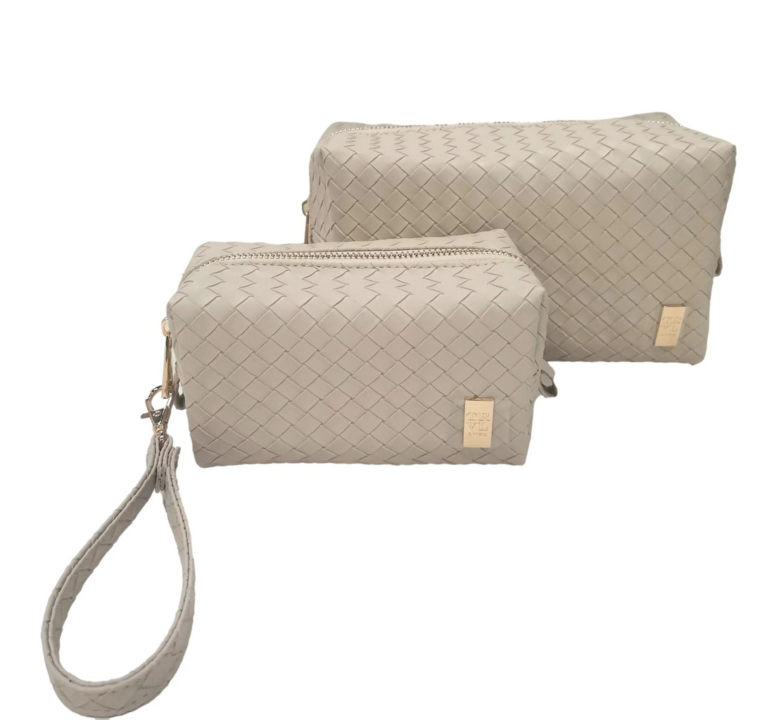 Luxe duo dome bag set- bisque