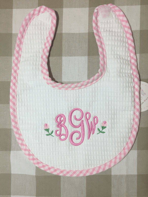 3 Marthas Gingham Trim Bib (mult colors) - The Orange Iris
