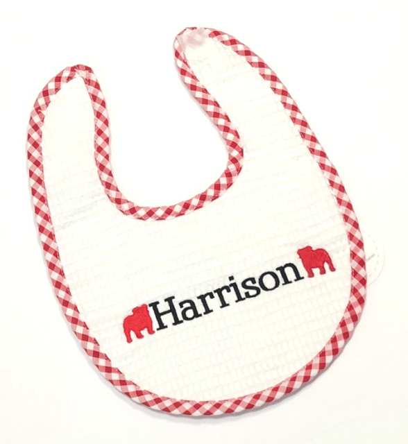 3 Marthas Gingham Trim Bib (mult colors) - The Orange Iris