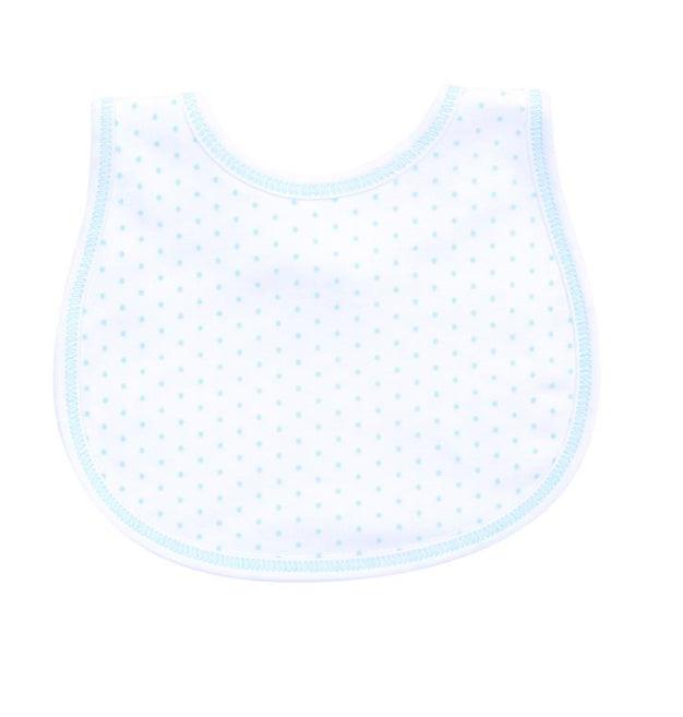 Magnolia Baby Mini Dot Bib- blue - The Orange Iris