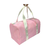 TRVL Mini packer- gingham pink - The Orange Iris