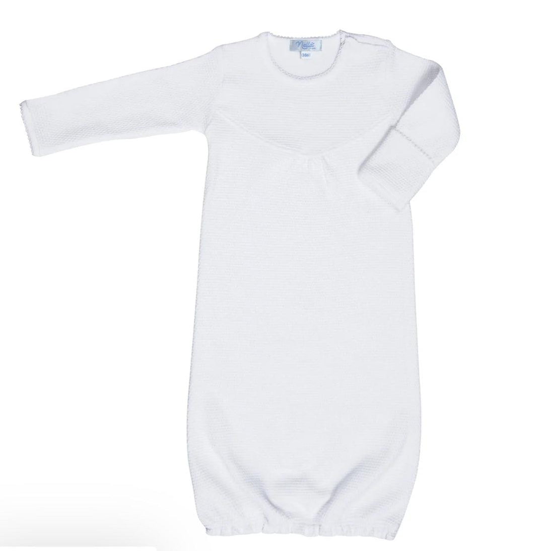 White Bubble Baby Gown - The Orange Iris